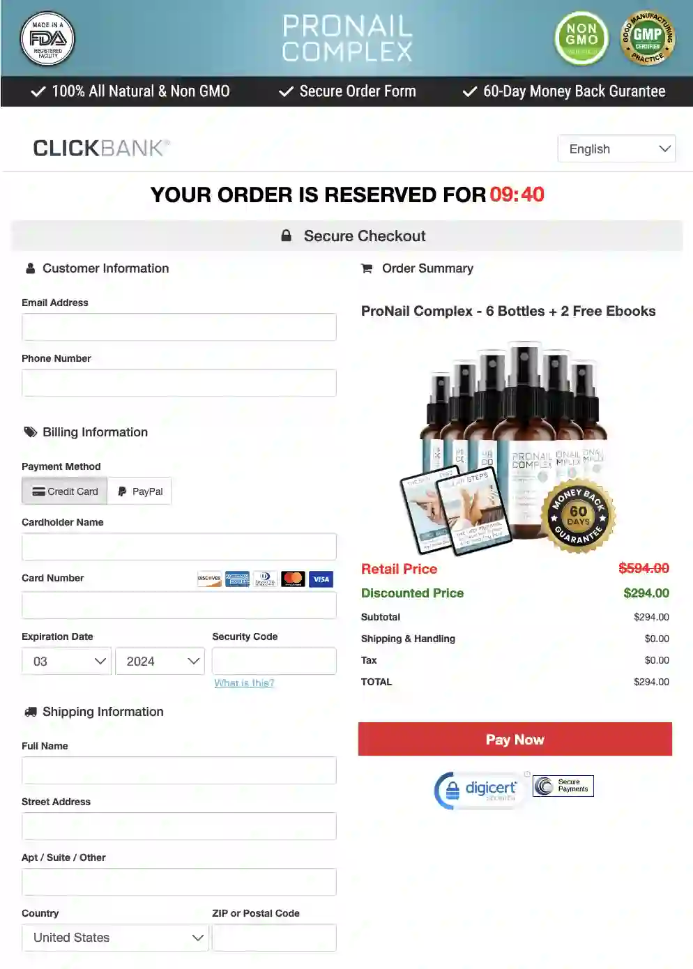 ProNail Complex-order-page